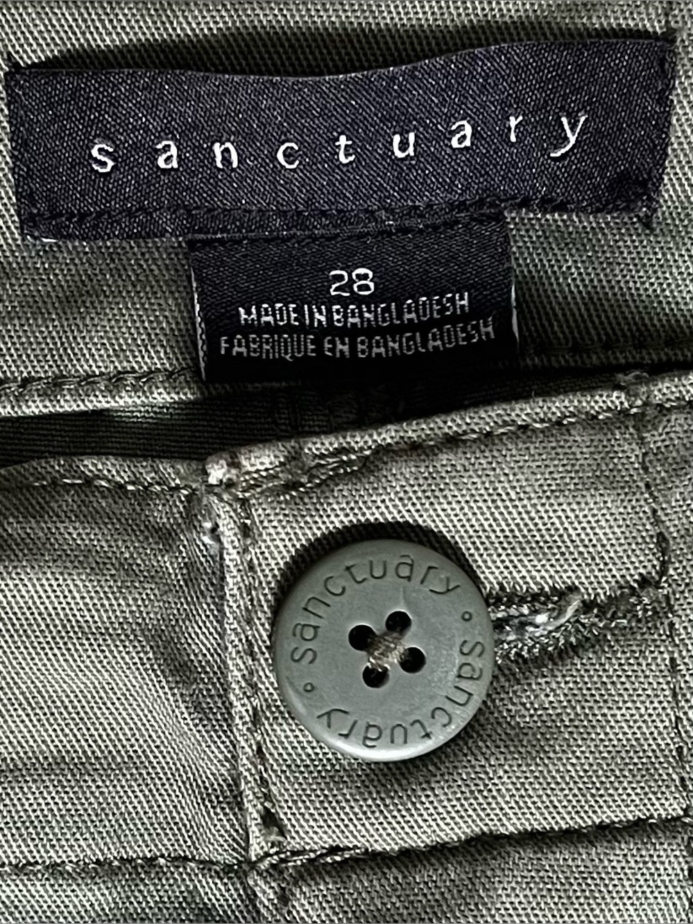 Sanctuary Olive Green Size 28 Pants - Picture 4 of 5